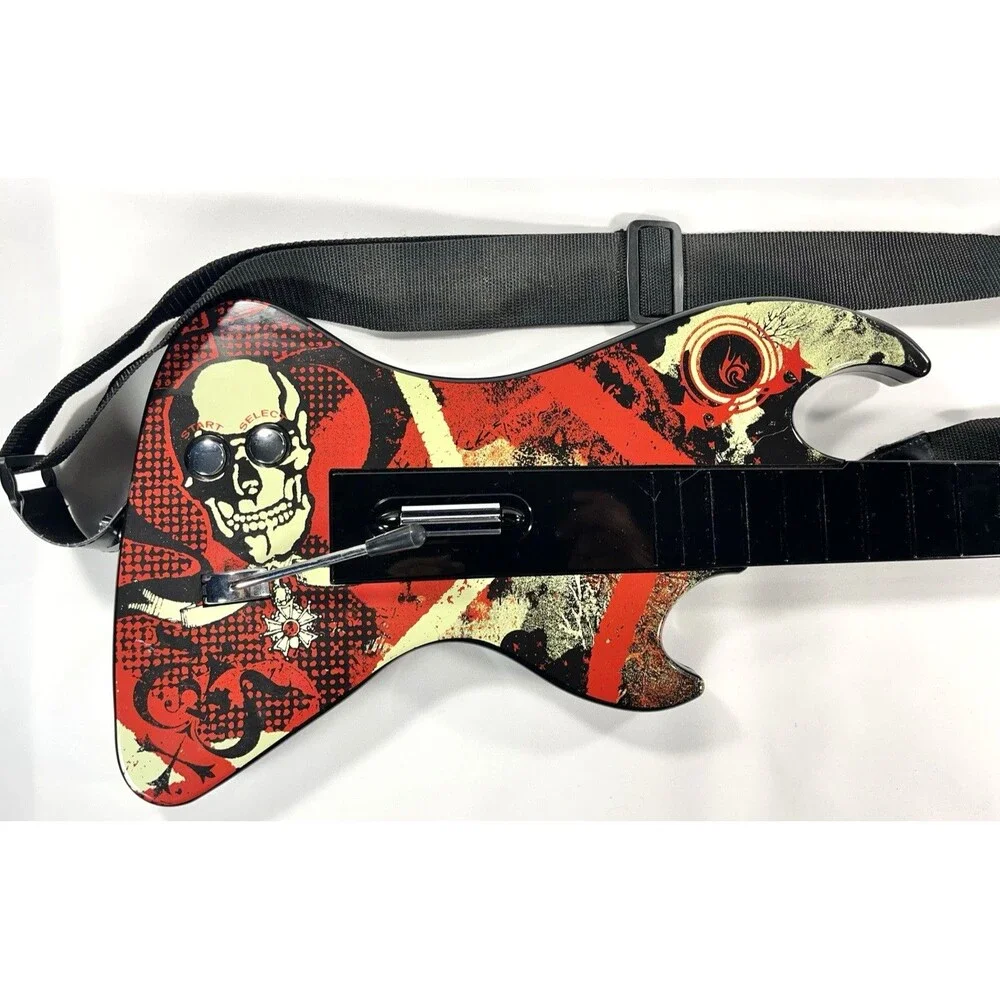 React Reaper RTPS2696 PlayStation 2 Guitar Hero Wireless Guitar No Dongle Tested